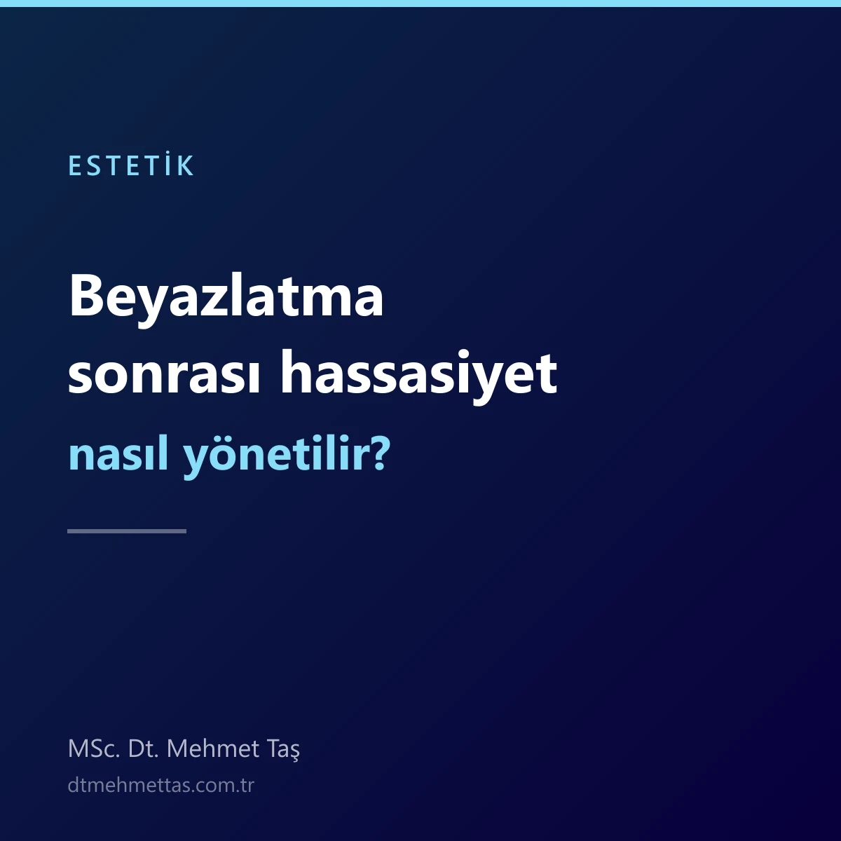 Diş Beyazlatma Sonrası Hassasiyet Nasıl Yönetilir?
